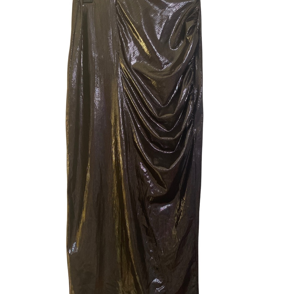 Zara Shiny Black Maxi Skirt